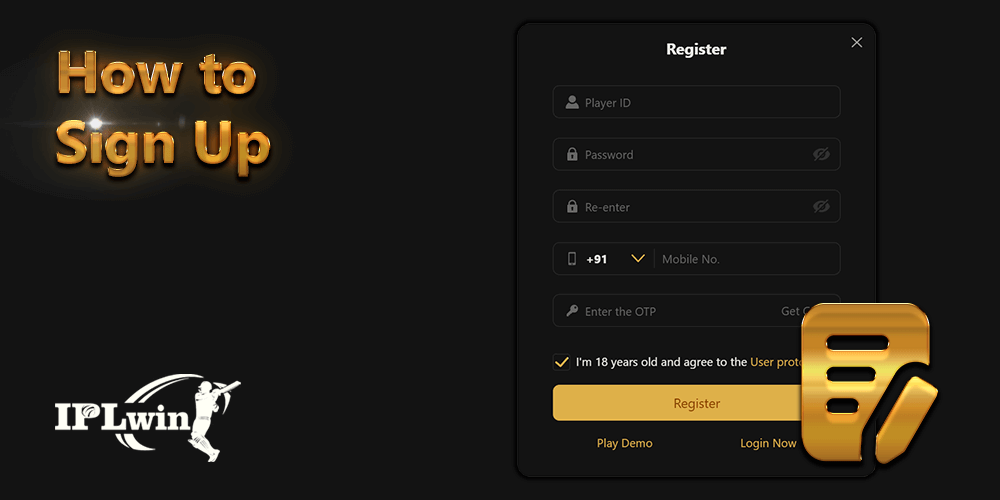 Signing Up at IPLwin India is really easy